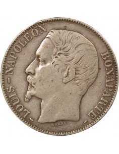 Bonaparte Charles Louis Napoléon (Napoléon III) 5 francs Argent 1852 A Paris 2