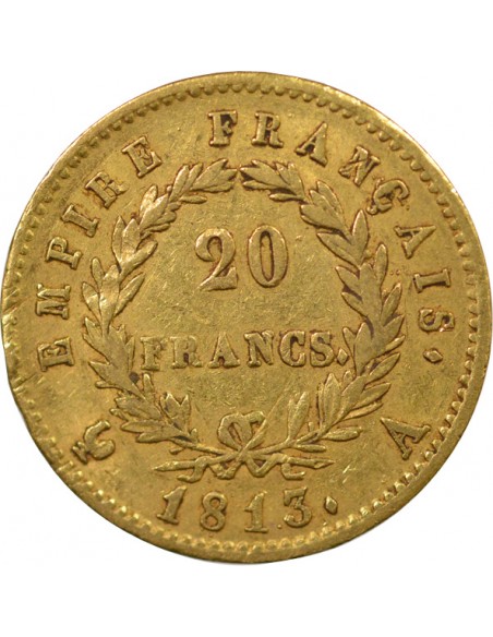 Roi d'Italie 20 francs Or 1813 A Paris