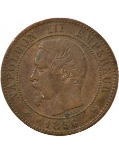Napoléon III 2 Centimes Bronze 1856 B Rouen 2