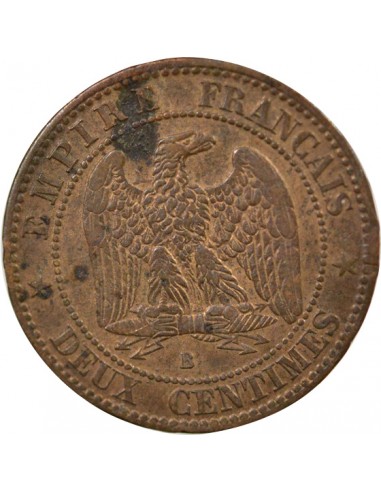 Napoléon III 2 Centimes Bronze 1856 B Rouen