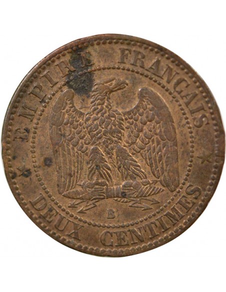 Napoléon III 2 Centimes Bronze 1856 B Rouen