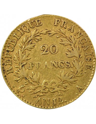 Roi d'Italie 20 Francs Or AN 12 A Paris