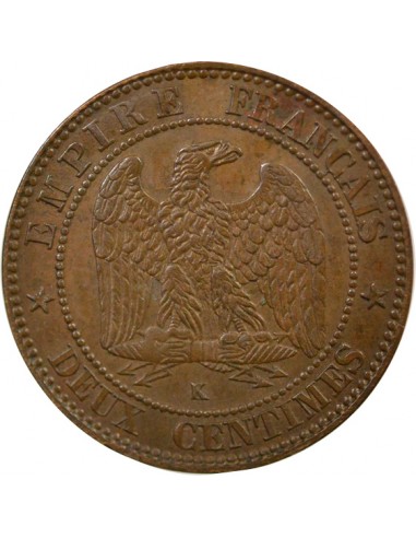 Napoléon III 2 Centimes Bronze 1861 K Bordeaux