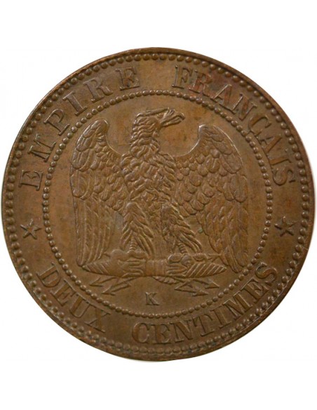 Napoléon III 2 Centimes Bronze 1861 K Bordeaux