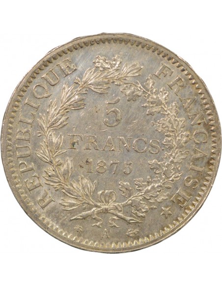 5 francs Argent 1875 A Paris