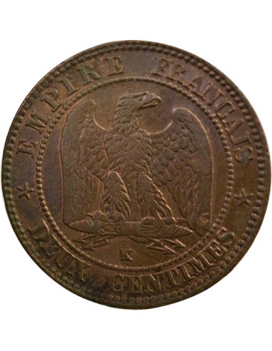 Napoléon III 2 Centimes Bronze 1856 K Bordeaux