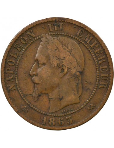 Napoléon III 10 Centimes Bronze 1861