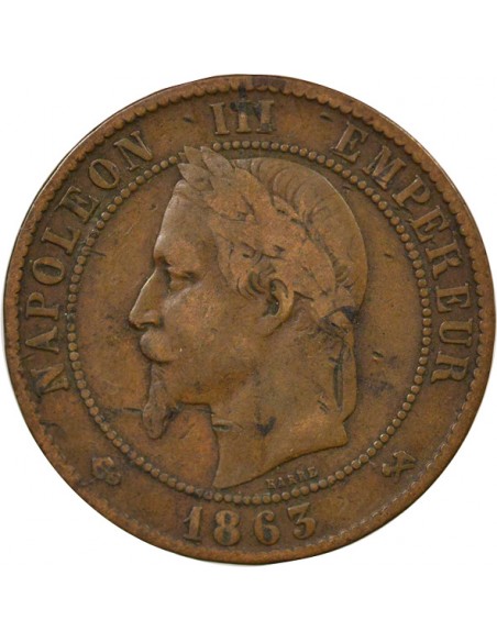 Napoléon III 10 Centimes Bronze 1861