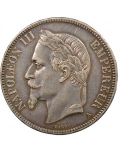 Napoléon III 5 francs Argent 1870 A Paris 2