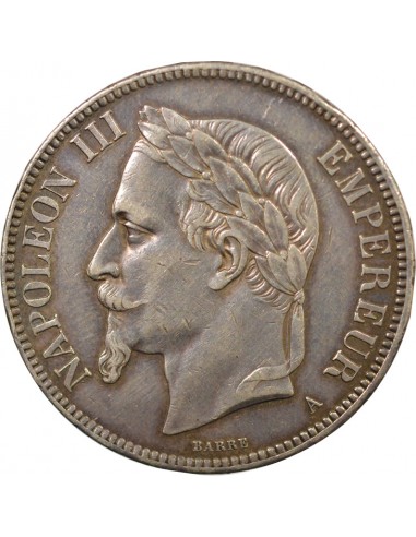 Napoléon III 5 francs Argent 1870 A Paris