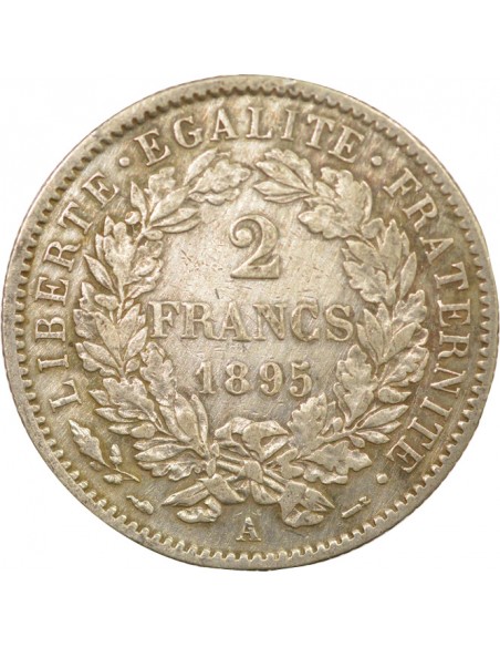 Céres - Demeter 2 francs Argent 1895 A Paris