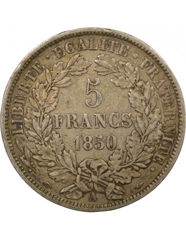 5 Francs Argent 1850 A Paris
