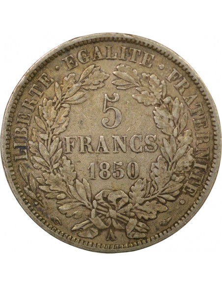 5 Francs Argent 1850 A Paris