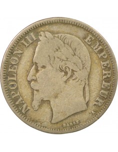 Napoléon III 2 francs Argent 1870 A Paris 2