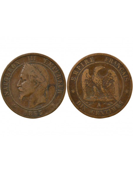 Napoléon III 10 Centimes Bronze 1865 A Paris