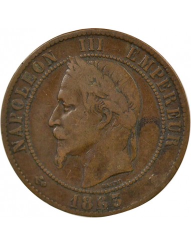 Napoléon III 10 Centimes Bronze 1865 A Paris