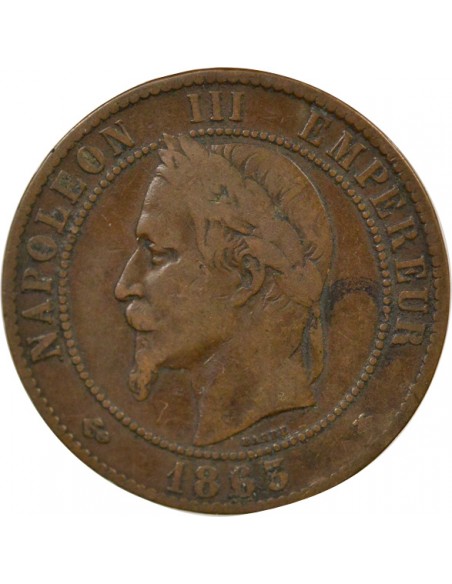 Napoléon III 10 Centimes Bronze 1865 A Paris