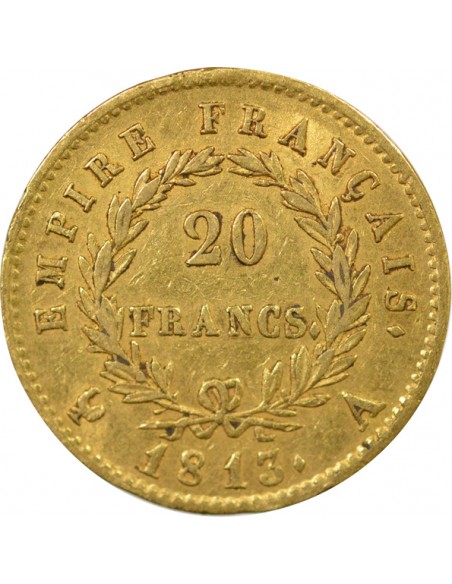 Roi d'Italie 20 francs Or 1813 A Paris