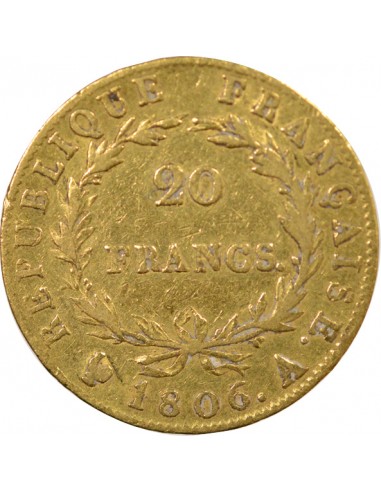 Roi d'Italie 20 francs Or 1806 A Paris