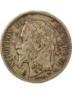 Napoléon III 1 franc Argent 1867 K Bordeaux 2