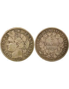 Céres - Demeter 2 francs Argent 1871 A Paris