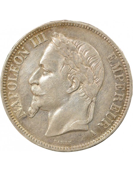 Napoléon III 5 francs Argent 1867 A Paris