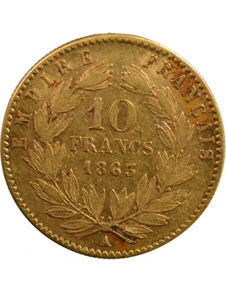 Napoléon III 10 francs Or 1863 A Paris
