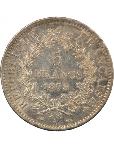 5 francs Argent 1873 A Paris