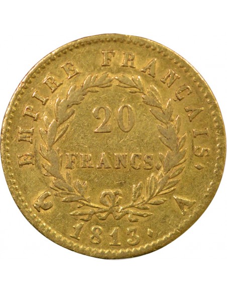 Roi d'Italie 20 francs Or 1813 A Paris