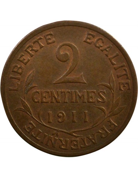 2 Centimes Bronze 1911