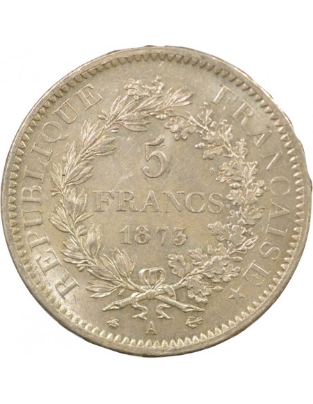 5 francs Argent 1873 A Paris
