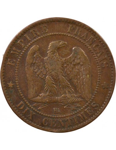 Napoléon III 10 Centimes Bronze 1861 BB Strasbourg