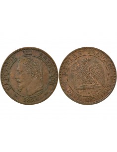 Napoléon III 2 Centimes Bronze 1861 K Bordeaux