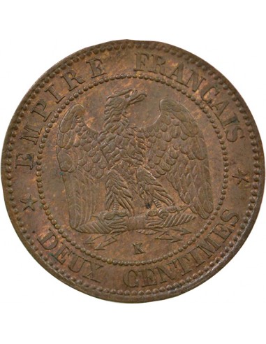 Napoléon III 2 Centimes Bronze 1861 K Bordeaux