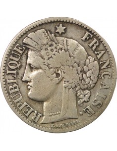 Céres - Demeter 2 francs Argent 1870 A Paris 2