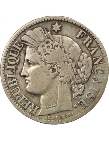 Céres - Demeter 2 francs Argent 1870 A Paris