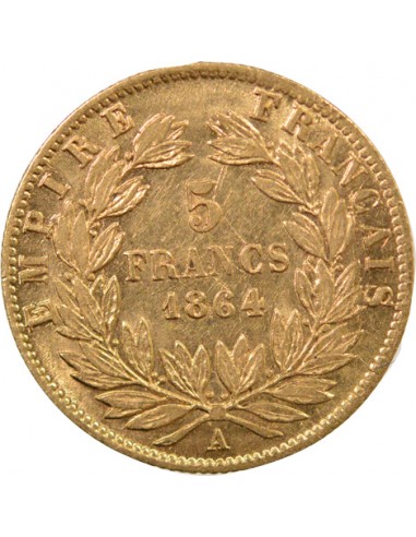 5 Francs Or 1864 A Paris
