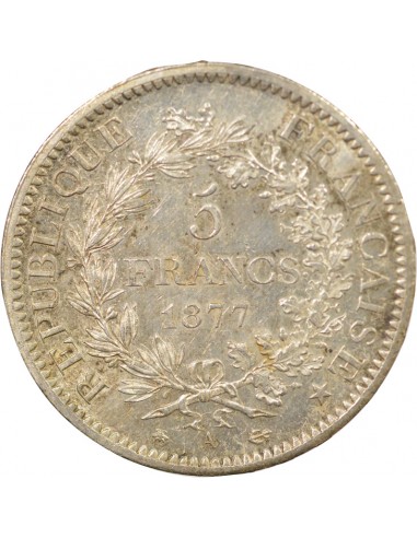 5 francs Argent 1877 A Paris