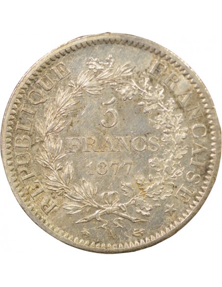 5 francs Argent 1877 A Paris