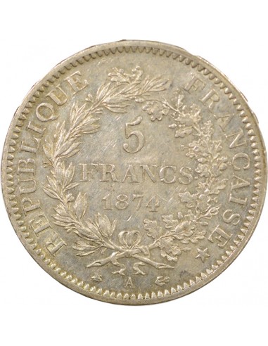 5 francs Argent 1874 A Paris