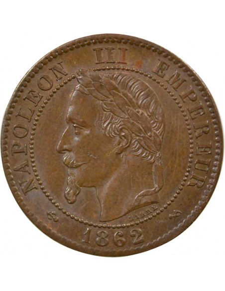 Napoléon III 2 Centimes Bronze 1862 K Bordeaux
