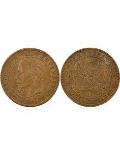 Napoléon III 2 Centimes Bronze 1861 A Paris