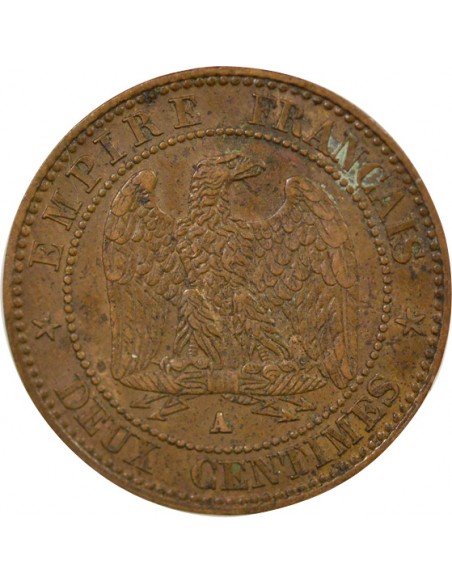 Napoléon III 2 Centimes Bronze 1861 A Paris