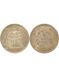 5 francs Argent 1876 A Paris