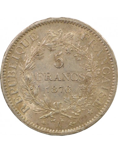 5 francs Argent 1876 A Paris