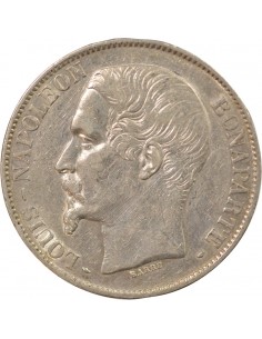 Bonaparte Charles Louis Napoléon (Napoléon III) 5 francs Argent 1852 A Paris 2