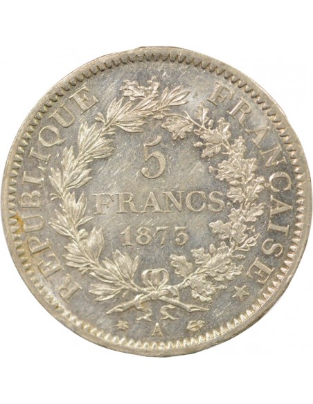 5 francs Argent 1873 A Paris