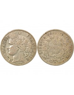 Céres - Demeter 2 francs Argent 1873 A Paris