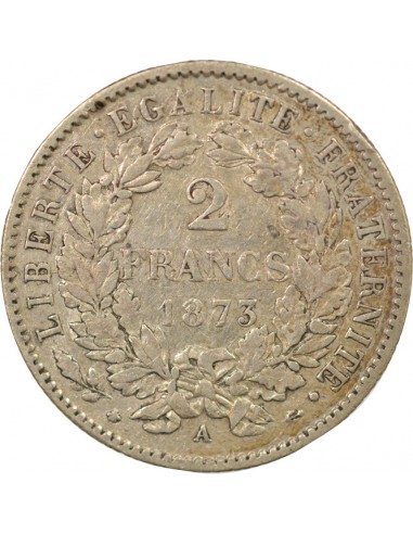 Céres - Demeter 2 francs Argent 1873 A Paris