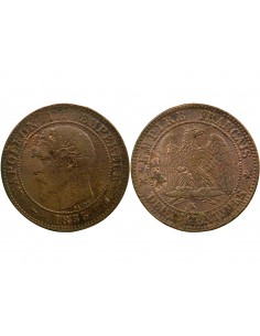 Napoléon III 2 Centimes Bronze 1855 K Bordeaux